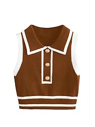 Verdusa Women's Button Down Old Money Striped
