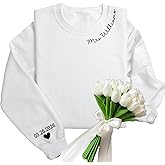 Custom Future Mrs Sweatshirt Bride Sweatshirts for Women Personalized Mrs Sweatshirt for Bride Sweater for Women Bridal Shower Engagement Wedding Gifts Multicolor