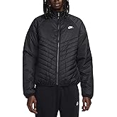 Nike Men's Sportswear Windrunner Therma-FIT Midweight Puffer Jacket (US, Alpha, Medium, Regular, Regular, Black)