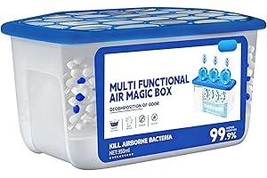 Air Purifier,350ml Multifunctional Dust Cleaner Box - Odor Absorber - for Dormitory Basement Apartment Garage Nurseries Close