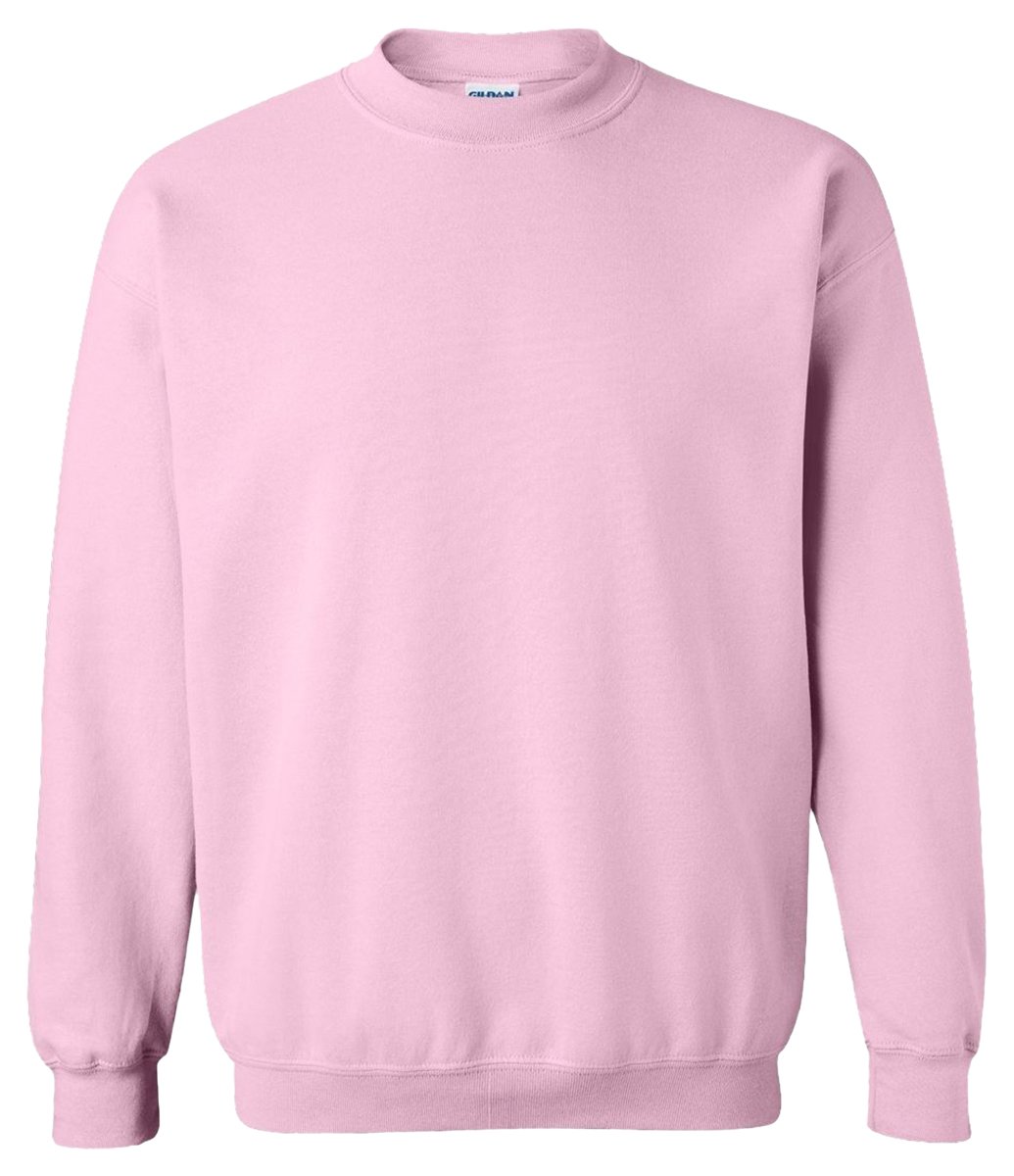 GILDAN Men's 50/50 Adult Crewneck Sweatshirt, Pink (Light Pink), XL UK