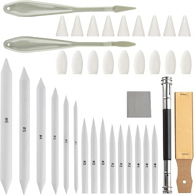 ALAHUGYEF 40 Pcs Blending Stumps Tortillions Set with Accessories
