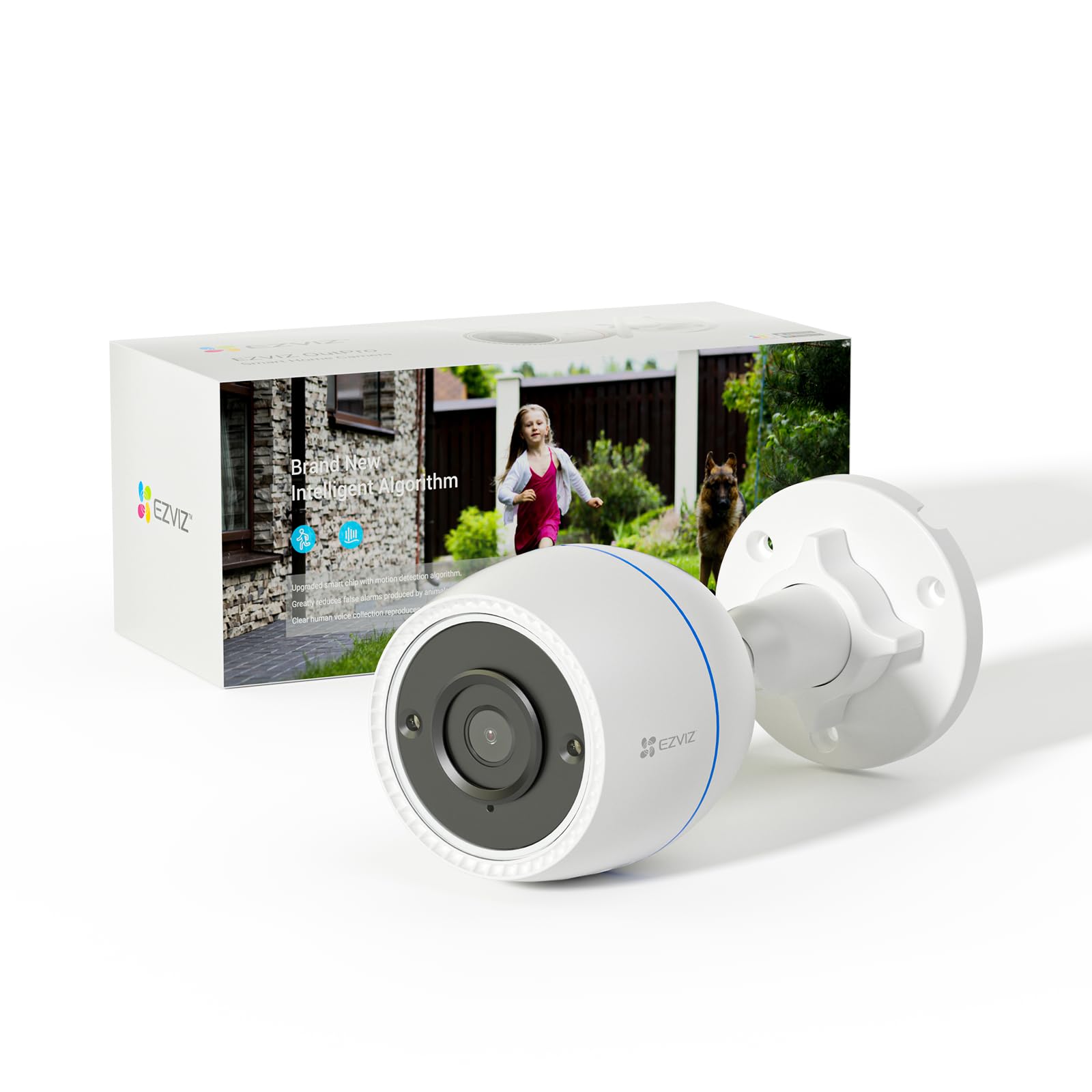 EZVIZ Outdoor Camera 30M Night Vision, CCTV System Wi-Fi Home Security Camera Surveillance, 1080P FHD, Smart Motion Detection, IP67 Waterproof, 256GB SD Card/Cloud Storage, Alexa/Google Control|C3TN