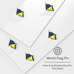 Tokelau Flag Lapel Pin - Enamel Metal National