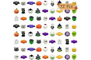 QINGQIU 72 PCS Halloween Mochi Squishy Toys Squishies Halloween Toys for Kids Girls Boys Halloween Party Favors Halloween Treat Bags Gifts
