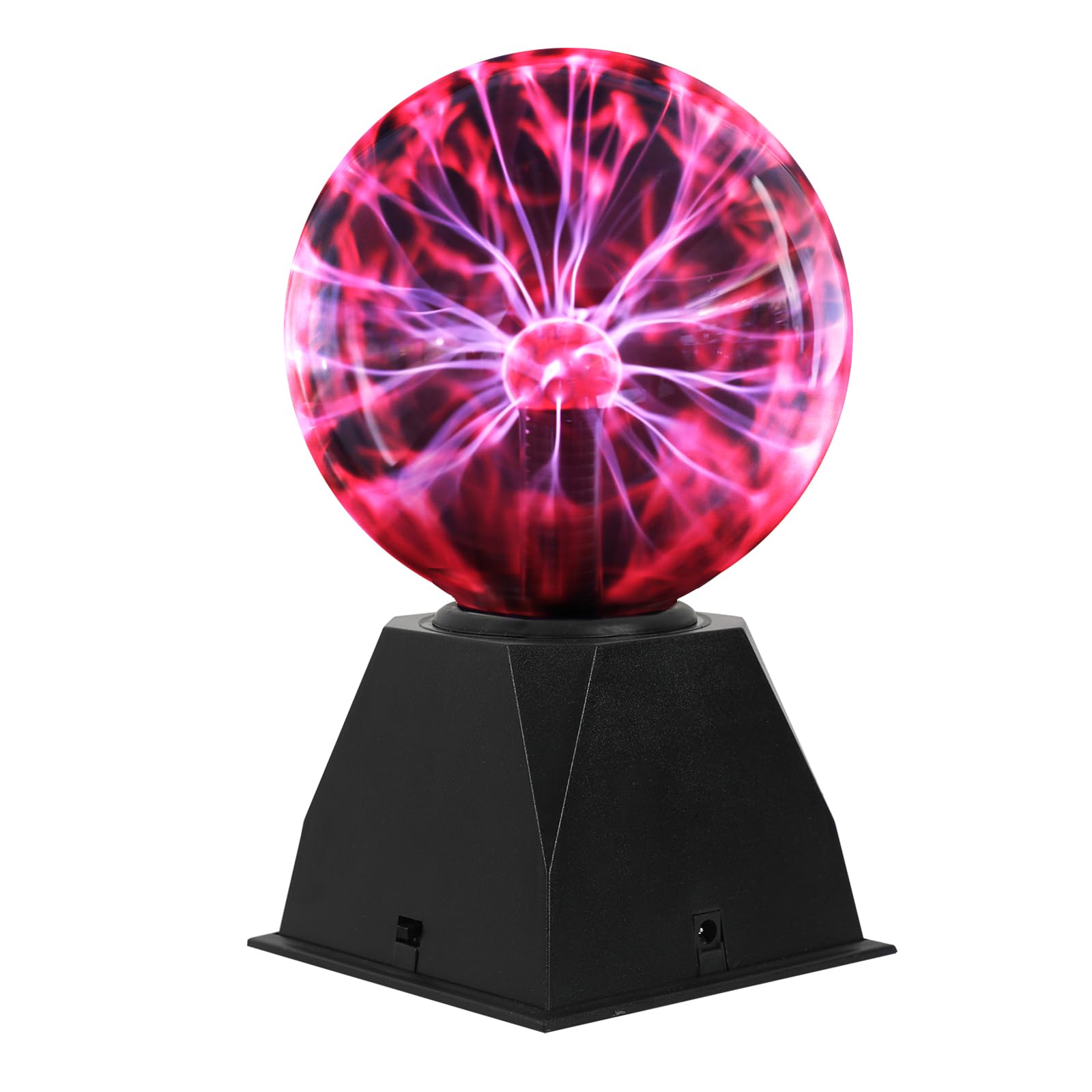 DELIPOP 6 Inch Plasma Ball Lamp, Touch & Sound Sensitive Plasma Globe Magic, Nebula Electric Lightning Ball Science Toys for Kids, Christmas, Home, Party