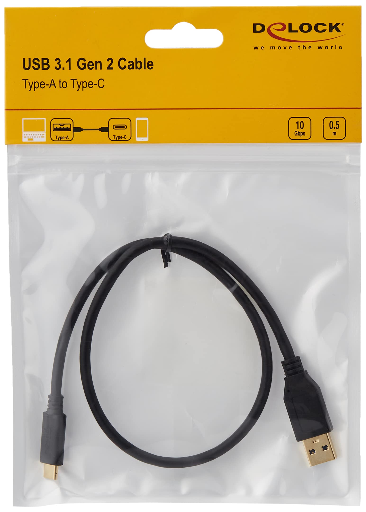 DeLOCK 83869 Cable USB 3.1 Gen 2 USB A to USB Type,black
