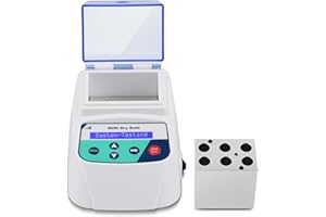 Mxmoonfree Mini Gel Heating Machine for PRP PPP Gel Heating BioFiller Plasma Making, Temperature 5 to 100C (Dry Bath Incubator with 6 * 5ml Block)