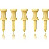Zivisk Step Down Golf Tees 2-1/8"or 2-3/4"or 3-1/4" 100 Count Wooden Golf Castle Tees