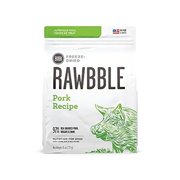 BIXBI LIBERTY FREEZE-DRIED DOG FOOD TOPPER & TREATS,...