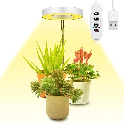 Ainiv Grow Light 48 LEDs Full Spectrum Indoor Plant Lamp 9 Brightness 180°