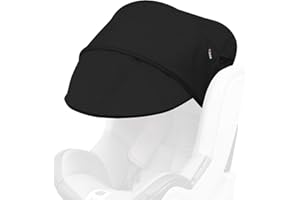 Manito Sun Shade Extender/Auxiliary Canopy for Car Seat (Black)