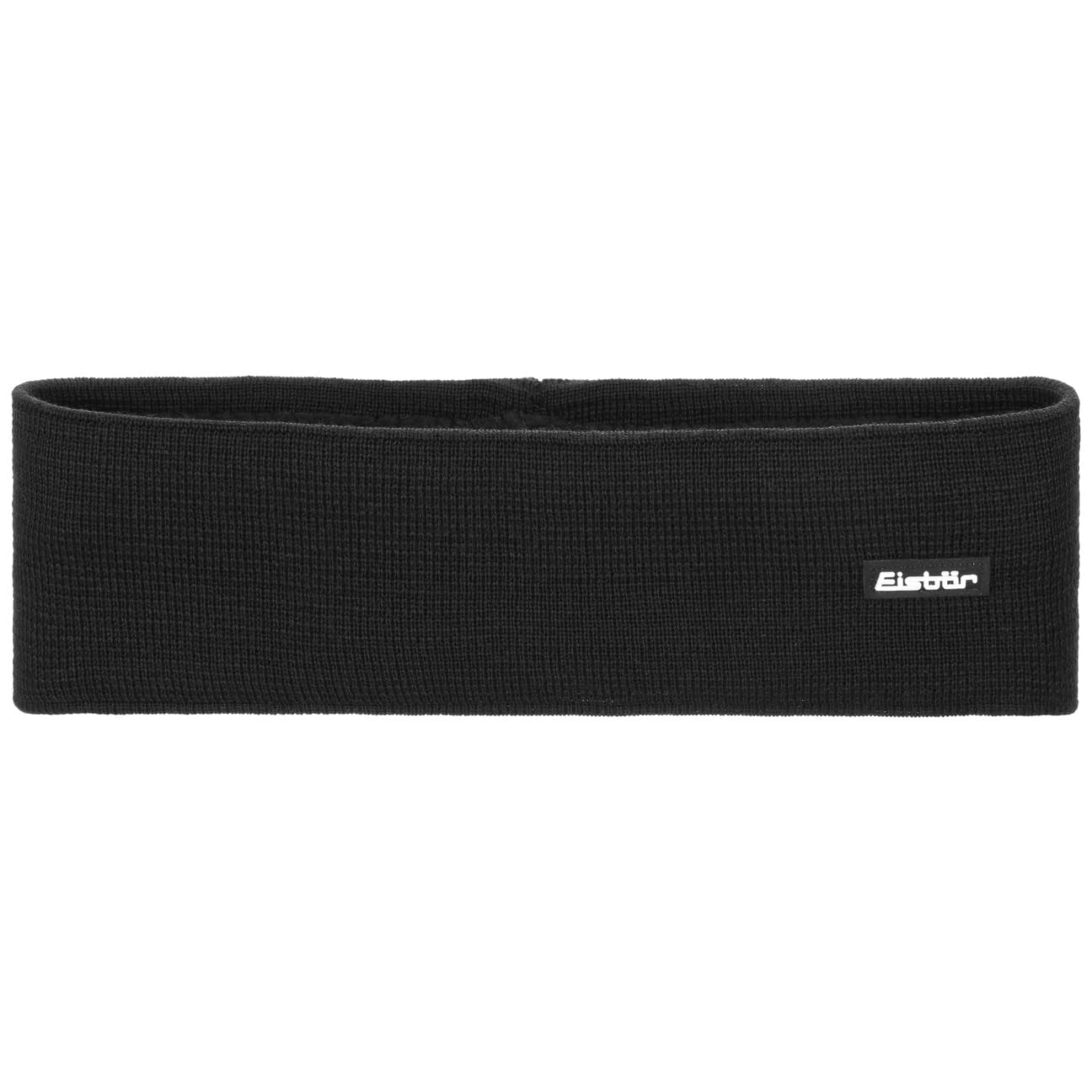 Eisbär Havel Headband Women/Men - Made in Austria ski Band Knit Ear Warmers with Lining, Lining Winter Autumn-Winter - One Size Black