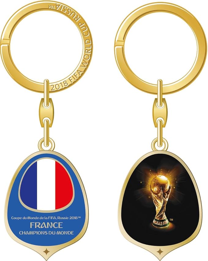 Trophée de la coupe du monde 2018, porte-clés pendentif porte-clés en résine, artisanat - or
