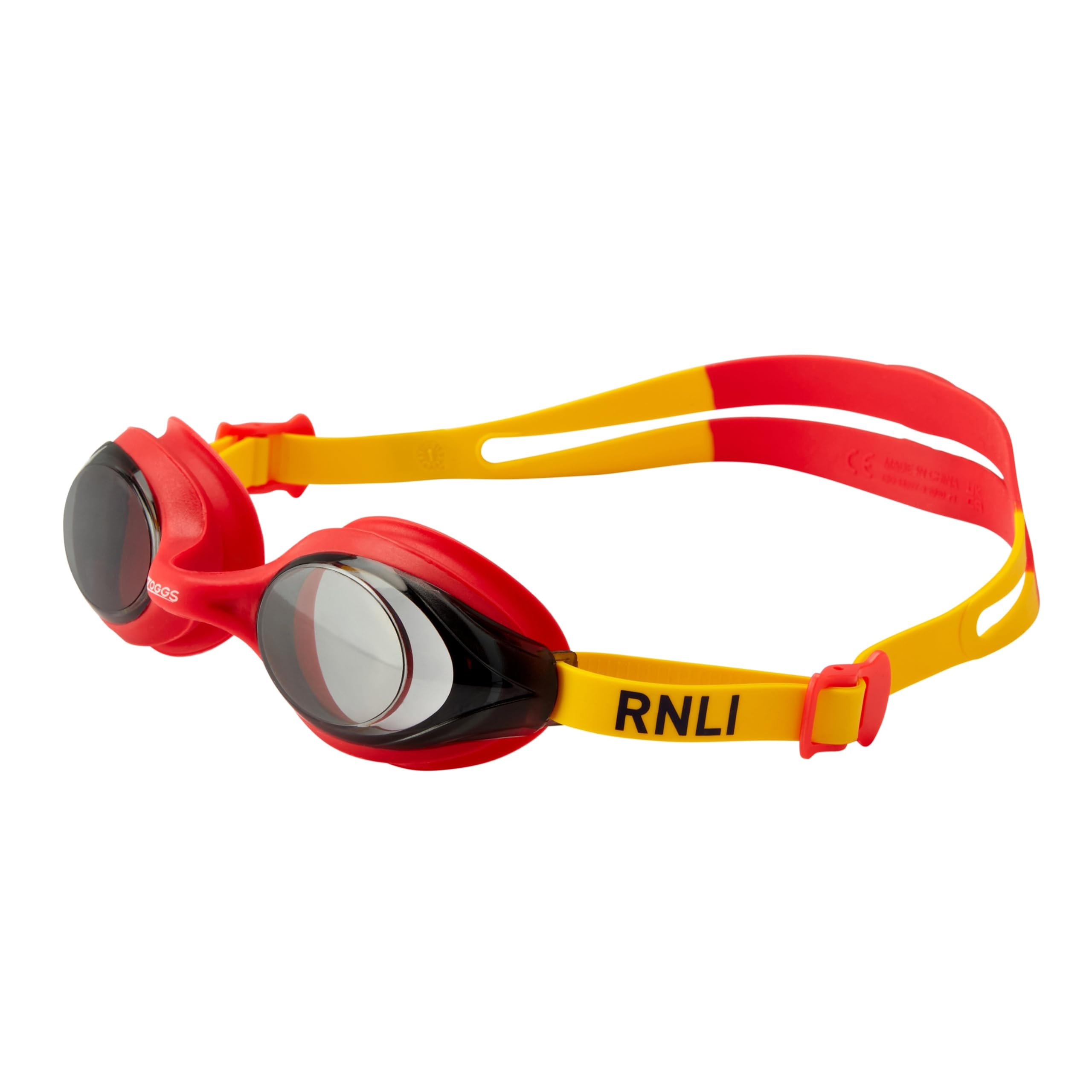 Zoggs RNLI x Bondi Junior Goggle with UV Protection, Split Yoke childrens Goggles Straps, Fog Free Clear Swim Goggle Lenses, For Kids 6-14 years
