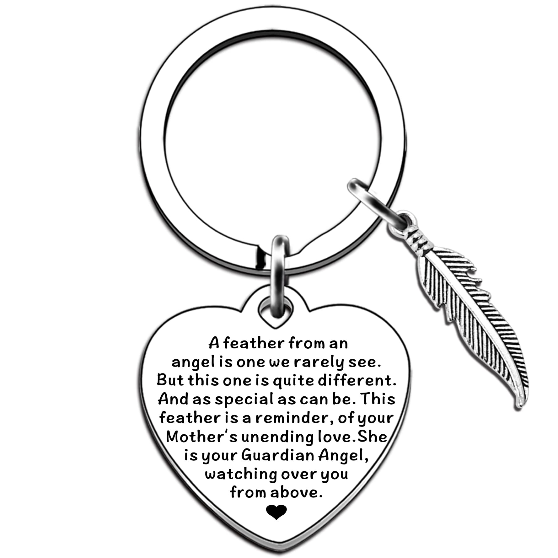AMZQ Mum Memorial Gifts in Memory of Mum Keyring Loss of Mother Remembrance Gifts Sympathy Gifts for Remembrance Mummy