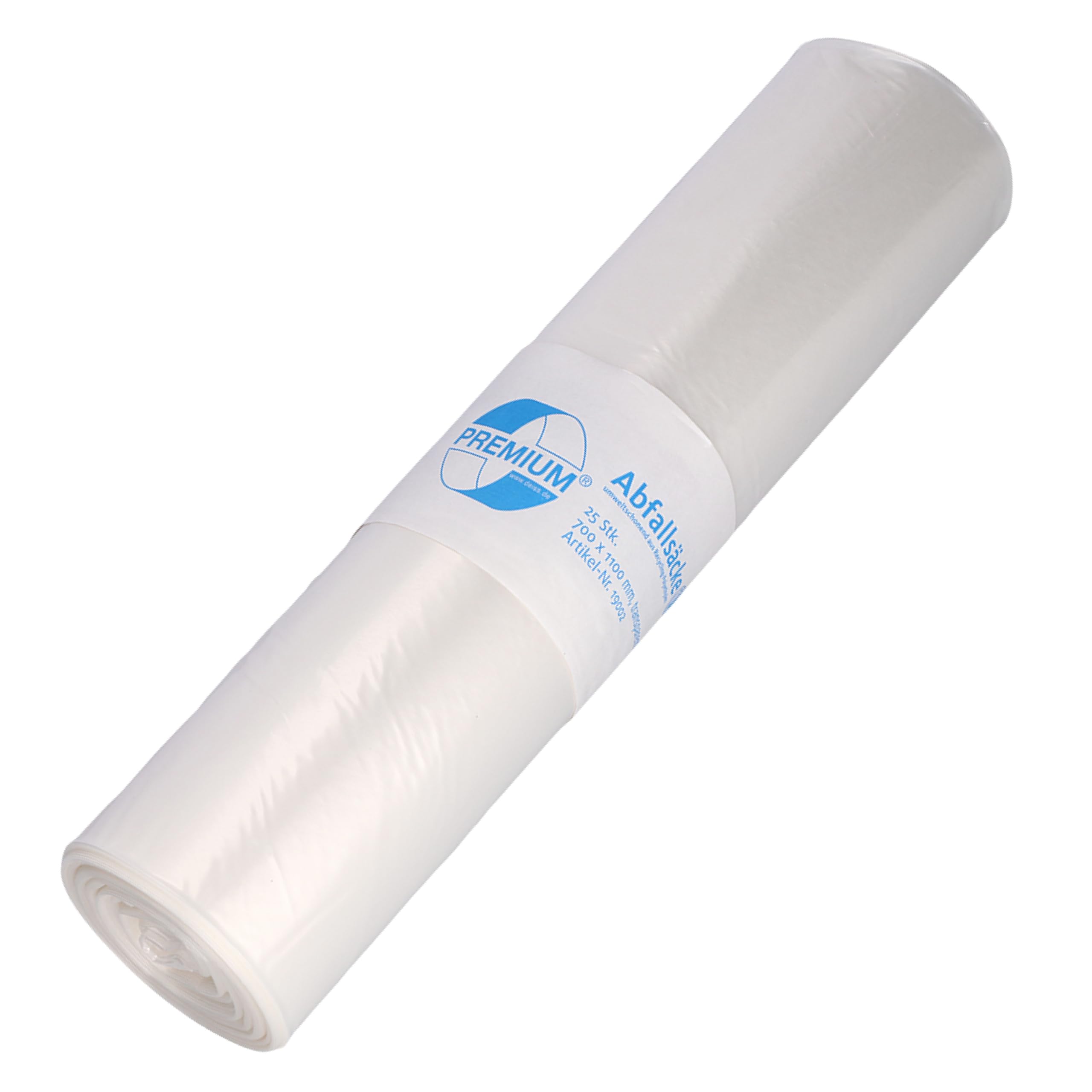 DEISS PREMIUM Type 60 Rubbish Bags 120 L Transparent