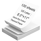 Thermal Printer Paper 8.5 x 11 Inch, 100 Sheets US