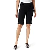 Gloria Vanderbilt Womens Shape Effect Pull on Bermuda High Rise Short Standard