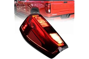 Astra Depot Left Driver Side Tail Light Compatible with 2019–2025 GMC Sierra 1500 2500HD 3500HD Incandescent LED + Halogen Re