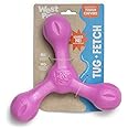 WEST PAW Zogoflex Air Skamp Tug-of-War Stick Dog Chew Toy – Hollow, Squishy Interactive Toy for Dogs, Puppies – for Chewing, Catch, Carry, Fetch, Dishwasher Safe, Latex-Free, Large 8.5", Hot Pink
