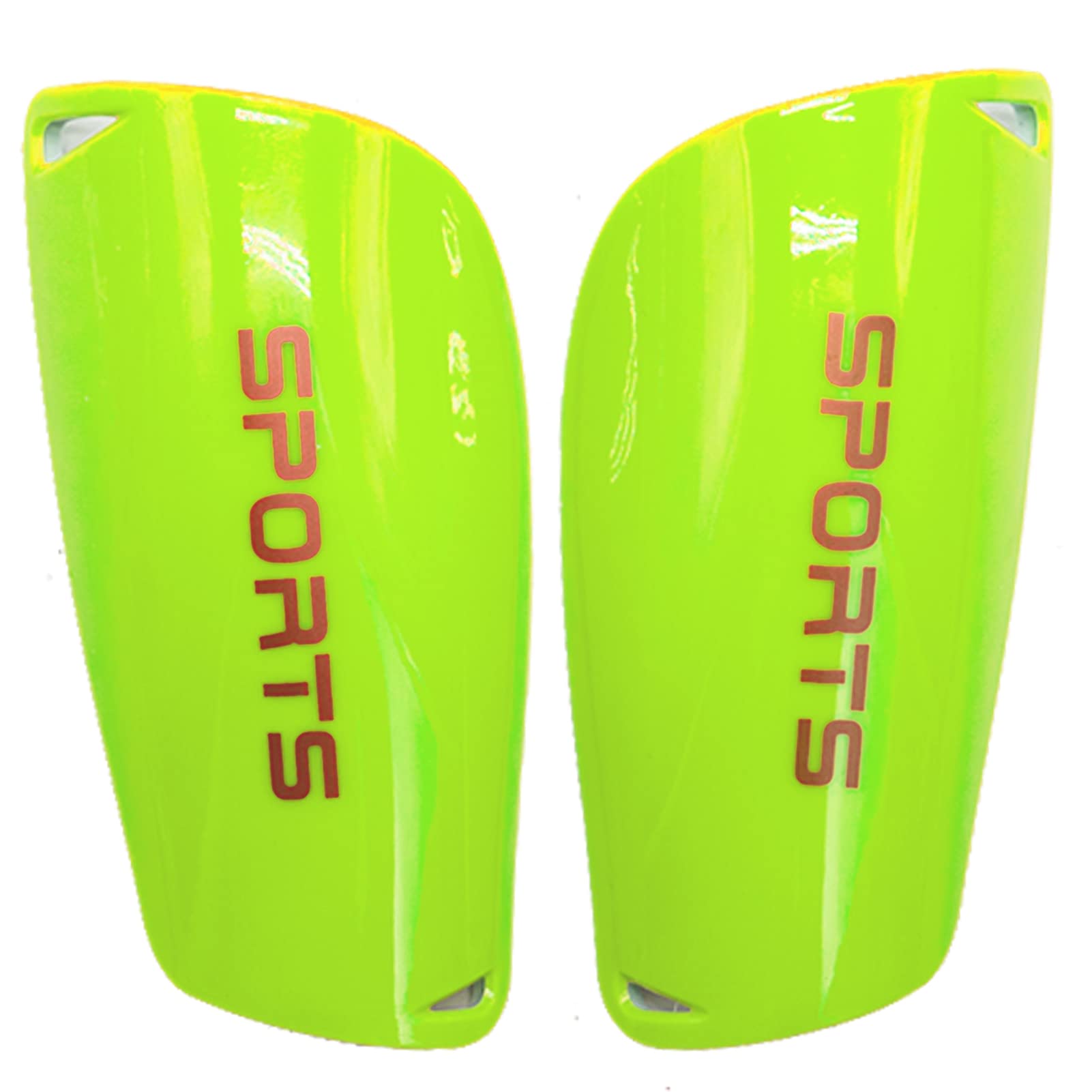 Football Shin Guards, Shin Guards Pads, Youth Boys Girls Shin Pad Sleeves for Football Games, EVA Cushon Protection Reduce hit & Injuries(Fluorescent green)