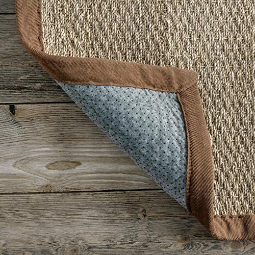 nuLOOM Elijah Natural Seagrass Farmhouse Runner Rug, 2' 6" x 8', Brown Pricepulse