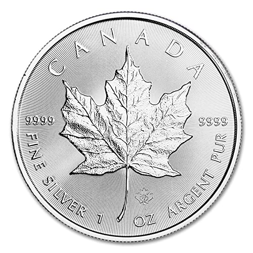 2023 - Lot of (25) 1 oz Canadian Maple Leaf Silver Coins Brilliant Uncirculated with Certificates of Authenticity $5 Seller BU