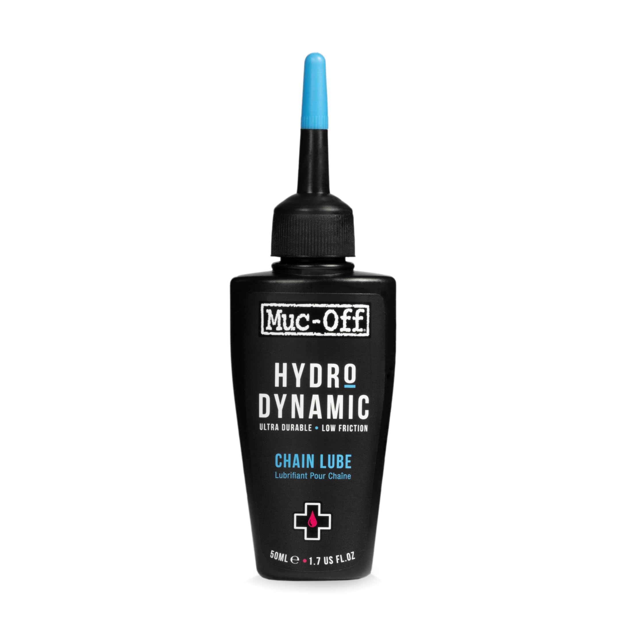 Muc-Off Hydrodynamic Chain Lube - Ultra Durable Bike Chain Oil with Synthetic Polymers and UV Dye - Reduces Friction and Boosts Performance - For All Weather Conditions - 50ml
