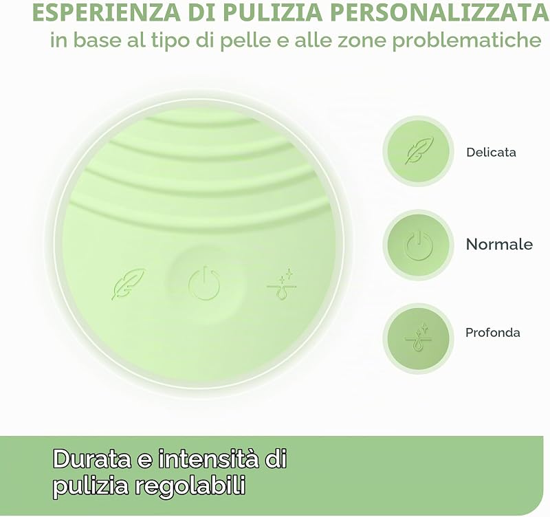 LUNA 4, spazzola detergente viso - Massaggio viso rassodante - Spazzola viso anti-age - Favorisce l'assorbimento delle formule di skincare - Pulizia viso semplice - Combination Skin