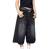 Long Jorts Y2k Hip Hop Jean Shorts Men Baggy Denim Shorts Loose Casual Vintage Wide Leg Designer Skater Shorts
