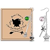 MAOFAED Wizard Wand Earring, Witches Movie Inspired Gift, Because I Knew You I Have Been Changed for Good