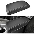 INTGET Car Center Console Armrest Cover for Kia Optima Accessories 2016 2017 2018 2019 2020 Leather Middle Console Arm Rest Box Lid Seat Cover Protector Cushion Saver (Carbon Fiber Texture)