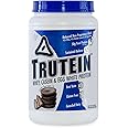 Body Nutrition Trutein High Protein Powder: 45% Whey, 45% Casein, 10% Egg White, Gluten-Free, Low Sodium, Grass Fed Whey Protein Powder, Gym Supplement & Breakfast Shake, Chocolate Peanut Butter, 2lb
