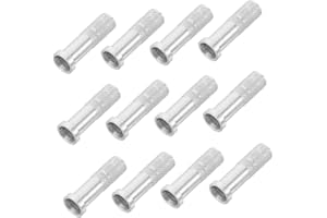 SUPVOX 50pcs Arrow Inserts Aluminum Sturdy Base for Replacement Threaded Arrow Fittings for Archery Practic