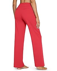 G4Free High Wasit Wide Leg Yoga Pants with Pockets