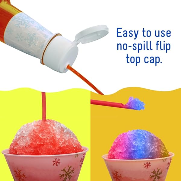 TIME FOR TREATS 3-PACK SUGAR FREE CHERRY, BLUE RASPBERRY, WATERMELON SYRUP 16.9 FLUID OUNCE PER BOTTLE FOR SNOW CONES, HOMEMADE SODAS, COCKTAILS, COFFEE, BAKING AND MORE