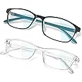 JEERO Blue Light Blocking Glasses - Lightweight Frame Computer Glasses, Anti Eyestrain & UV Glare, Non-Prescription
