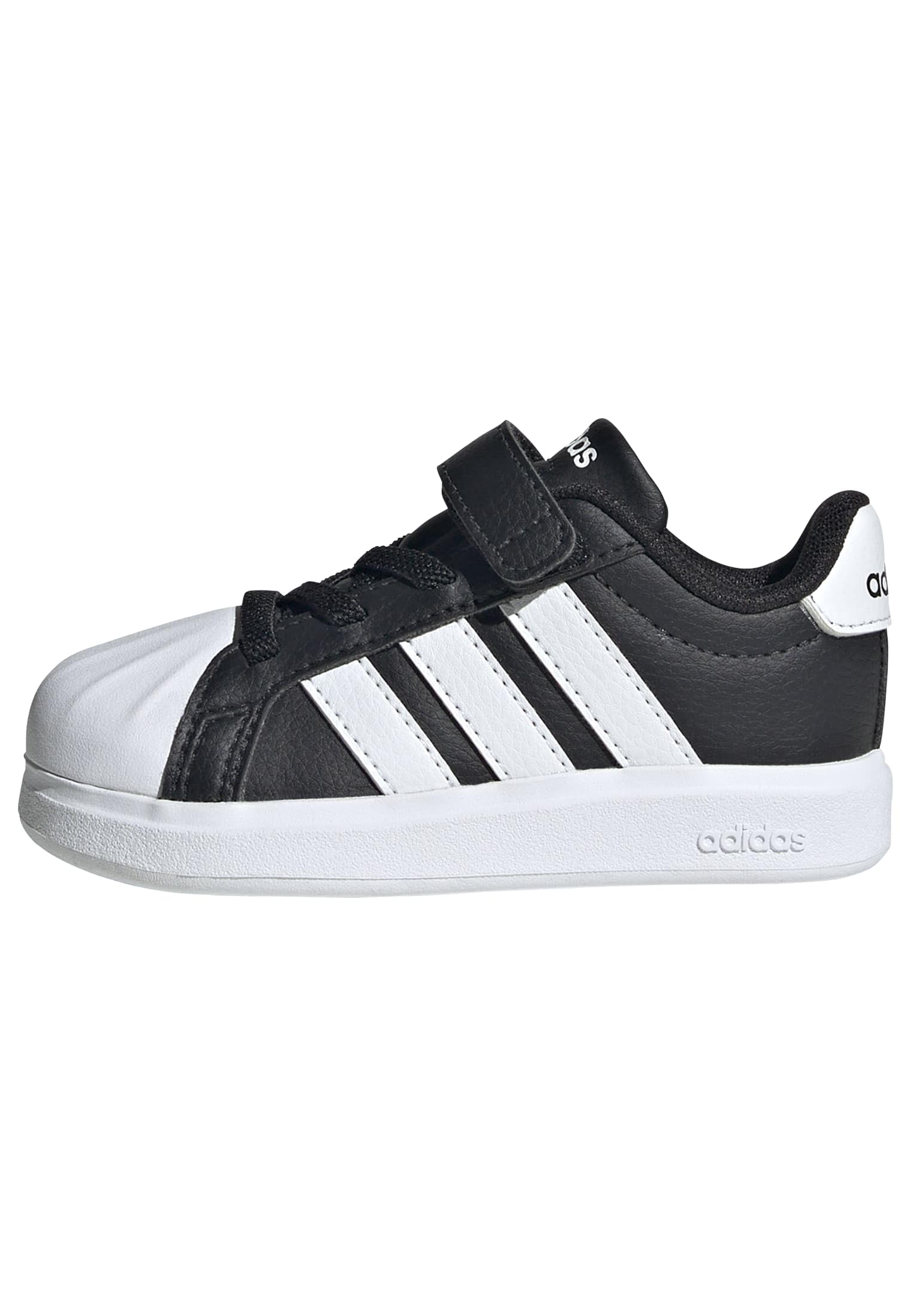 adidas Unisex-Baby Streetalk Elastic Lace, Black/White/White, 4
