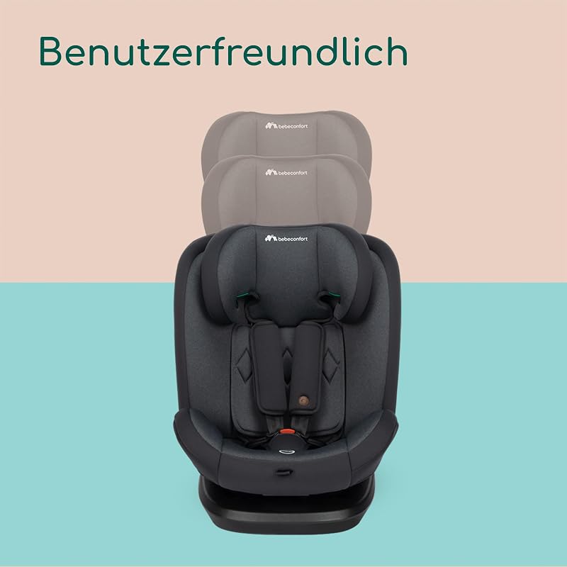 EverFix i-Size ISOFIX Kindersitz, 76–150 cm, Tinted Black