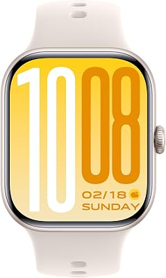 Watch GT2 Smartwatch Uomo Donna, Batteria 25 Giorni, Display AMOLED 2,07'', Chiamate Bluetooth e GPS, 100+ Sport incl. Padel, 5ATM Impermeabile, Cardio SpO2 Sonno, NFC, Bianco