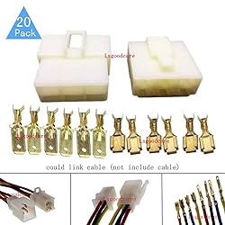 Lsgoodcare 20Sets 6.3MM 6 Pin Way Electrical