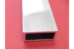 STONER METALS 1"x 2" OD x 1/8" Wall ALUMINUM RECTANGLE TUBE 6063 T52 x 10 inch Long 1.0"x 2.0" OD .75x 1.75" ID