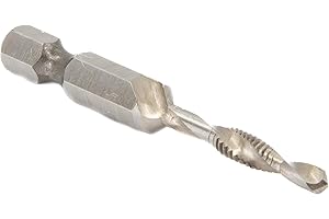 Drill America #8-32 UNC Combined Drill Tap and Countersink with 1/4" Quick Change Hex Shank