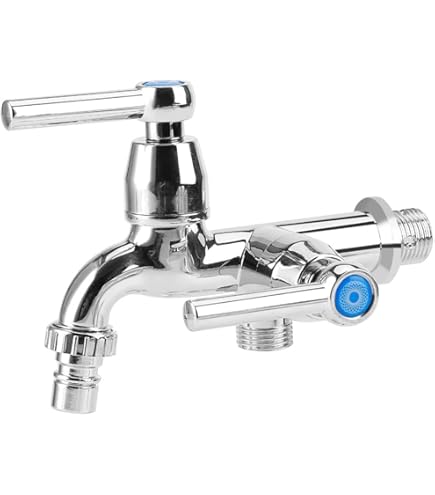 Llave De Agua Llave De Lavandería 1/2 Pulgada Plata Rugo Sapo Para