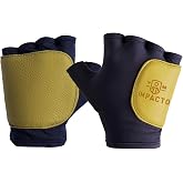 Impacto 50320110040 Anti-Impact Glove, Blue/Yellow, Large