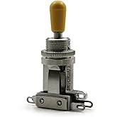 Switchcraft 3-Way Toggle Switch &ndash; Short Straight with Switchcraft Amber Tip | For Les Paul Guitars