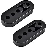 evil energy Exhaust Hanger, Adjustable 4-Hole Universal Muffler Hanger, Reduces Vibration &amp; Noise, EPDM Rubber Exhaust Bushing, 4PCS