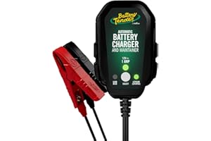 Battery Tender Junior 12V, 800mA Battery Charger and Maintainer for Lead Acid and Lithium Batteries - Switchable Battery Charger for Powersports - 022-0199-DL-WH