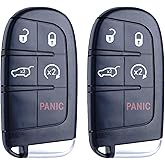 MechanMagic Keyless Entry Remote Control Key Fob Replacement Fits for Jeep Grand Cherokee Dodge Durango 2014 2015 2016 2017 2018 2019 2020 2021 2022 Proximity Smart Key Car M3N-40821302 68143505AA